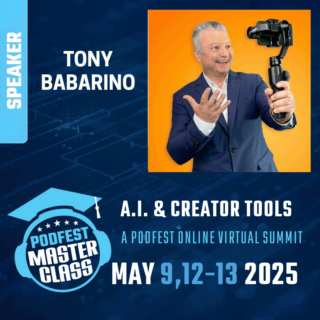 Tony Babarino PodFest Speaker Official Image